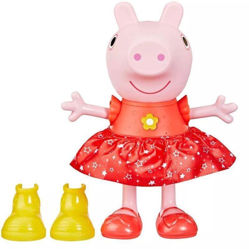 Hasbro Peppa Pig Peppa Muddy Puddles Party Singing And Dancing Doll, , medium