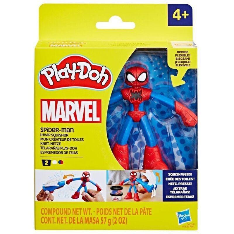 Play-Doh Marvel Spiderman Thwip Squisher Set With Bendy Action Figure, , large image number 0