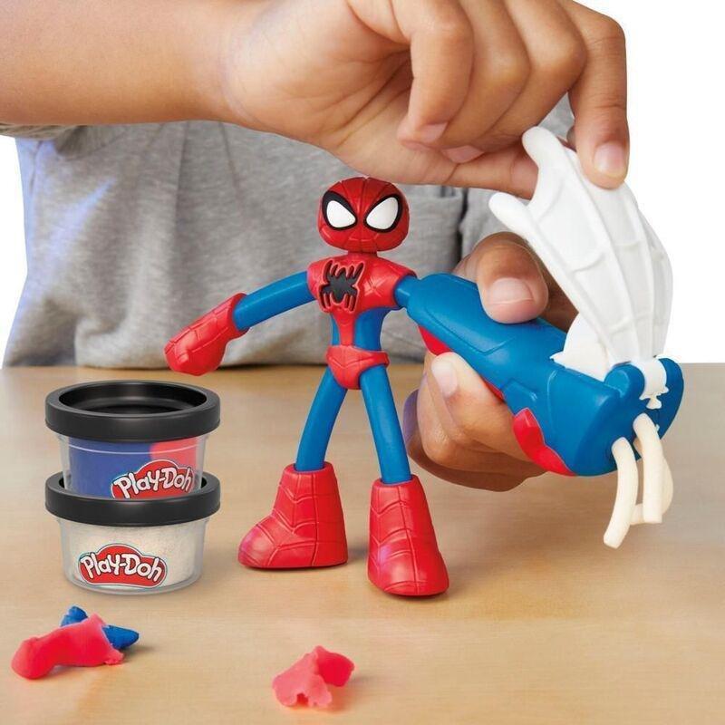 Play-Doh Marvel Spiderman Thwip Squisher Set With Bendy Action Figure, , large image number 2