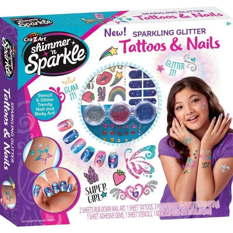 Shimmer & Sparkle Nails & Body Tattoos, , large image number 0