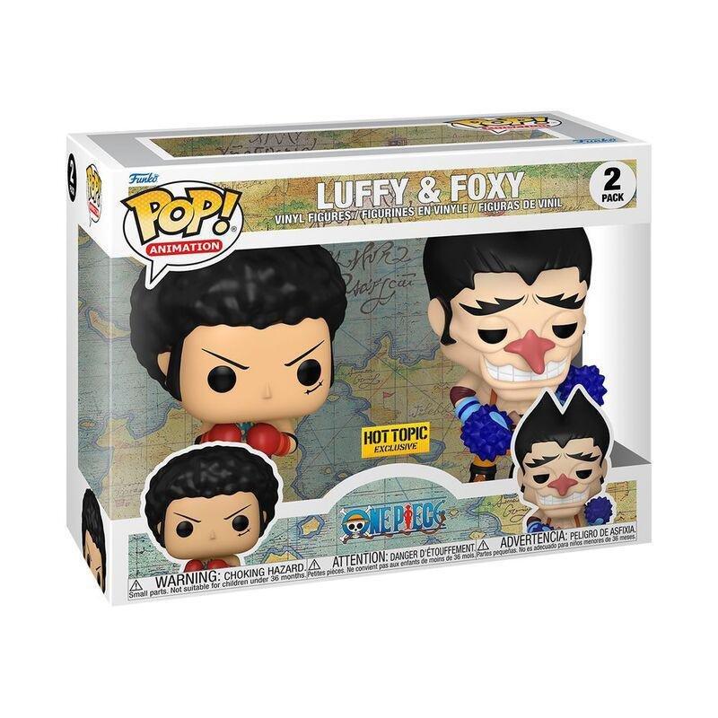 Funko Pop! Animation One Piece Luffy & Foxy Pack of 2 with Chase Vinyl Figure (with Chase*), , large image number 1