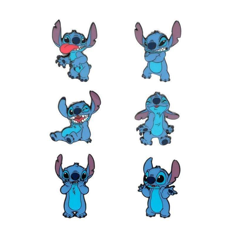 Loungefly Blind Box Pin Disney Stitch Funny Faces Blind Pin Set, , medium