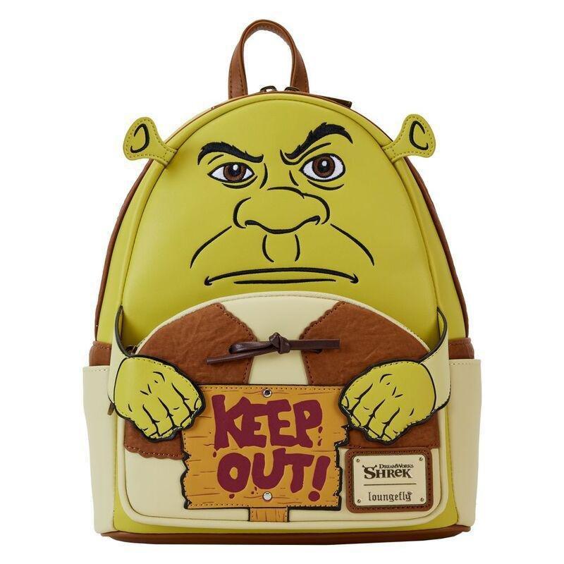 Loungefly Leather Dreamworks Shrek Keep Out Cosplay Mini Backpack, , medium