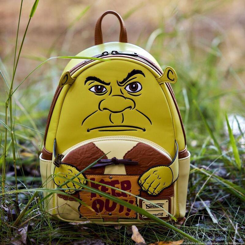 Loungefly Leather Dreamworks Shrek Keep Out Cosplay Mini Backpack, , large image number 1