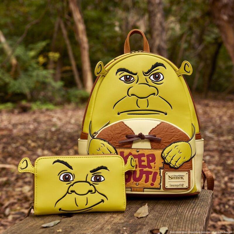 Loungefly Leather Dreamworks Shrek Keep Out Cosplay Mini Backpack, , large image number 2