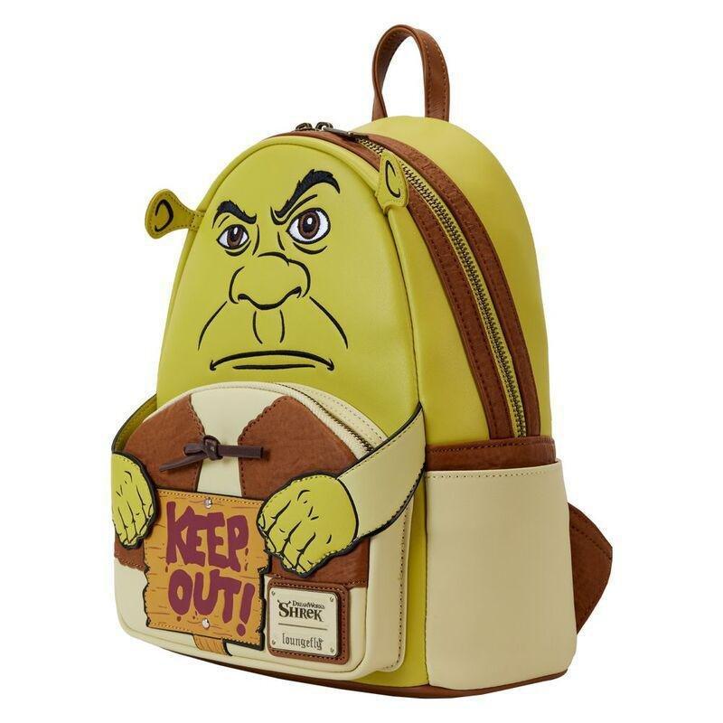Loungefly Leather Dreamworks Shrek Keep Out Cosplay Mini Backpack, , large image number 3
