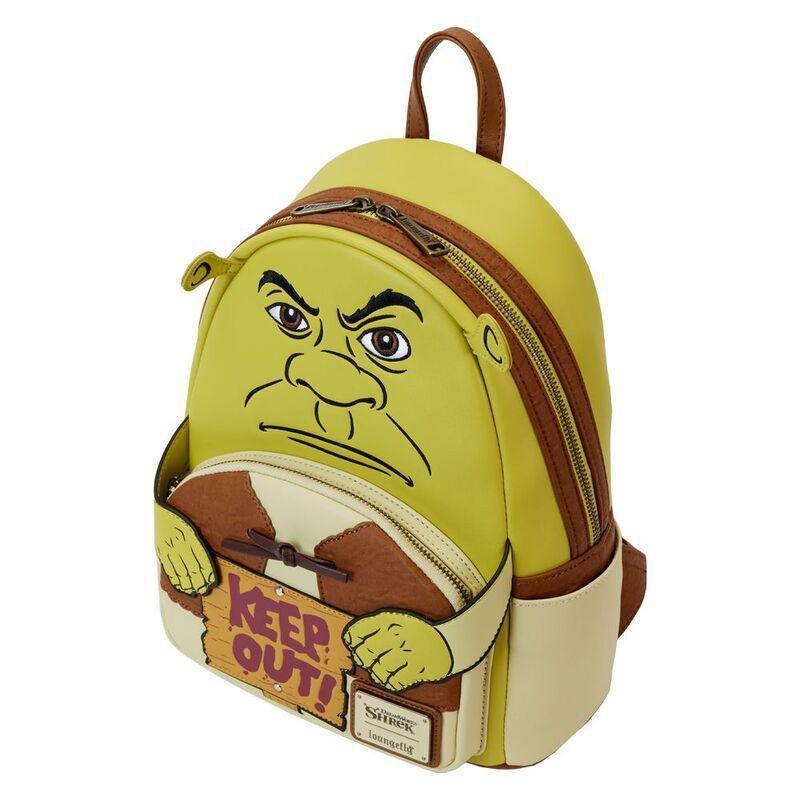 Loungefly Leather Dreamworks Shrek Keep Out Cosplay Mini Backpack, , large image number 4