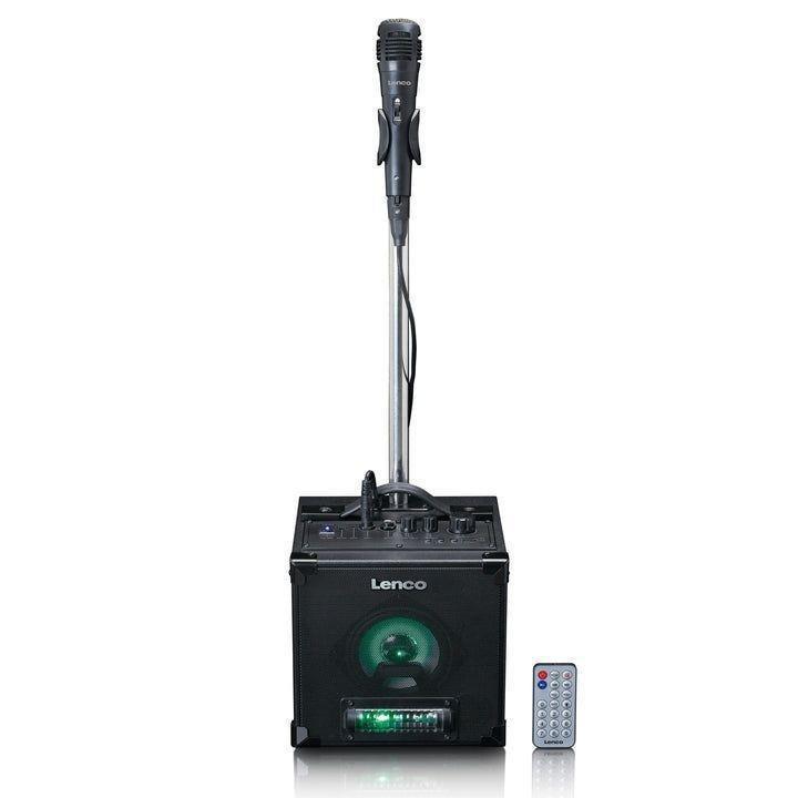 Lenco BTC-070BK Bluetooth 5.0 PA Karaoke Speaker with Mic, USB and LED Light Animation, , large image number 0