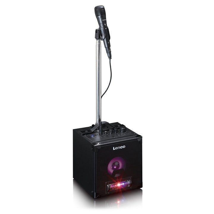 Lenco BTC-070BK Bluetooth 5.0 PA Karaoke Speaker with Mic, USB and LED Light Animation, , large image number 1