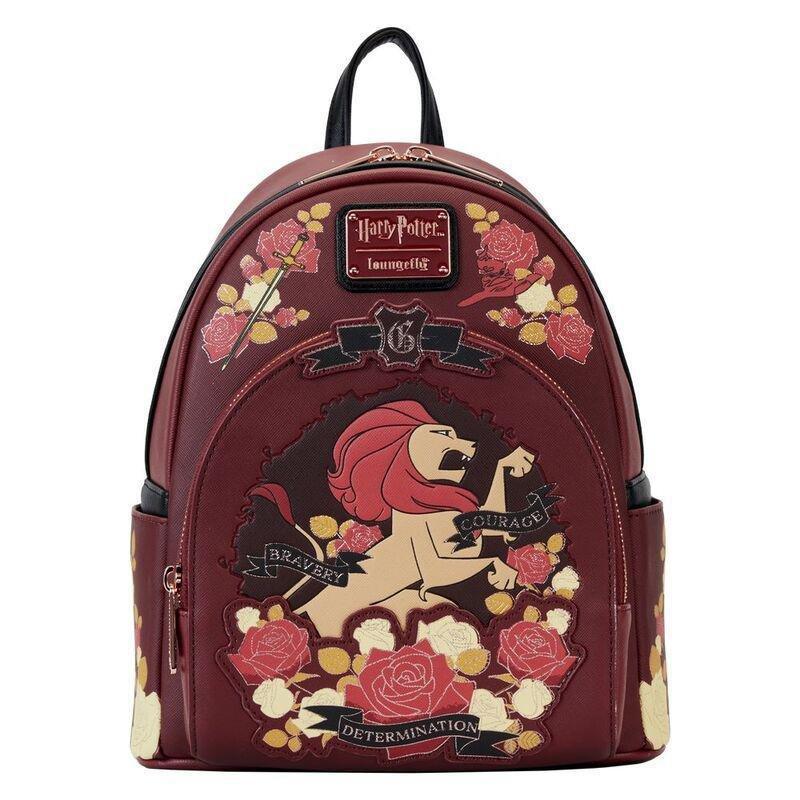 Loungefly Leather Harry Potter Gryffindor House Tattoo Mini Backpack, , large image number 0