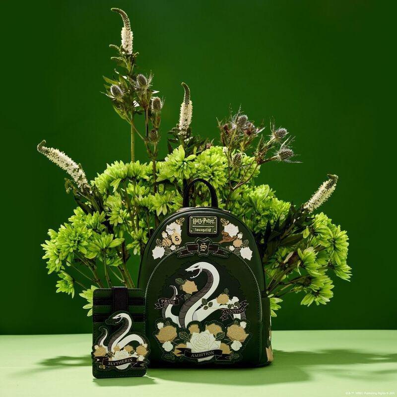Loungefly Leather Harry Potter Slytherin House Tattoo Mini Backpack, , large image number 2