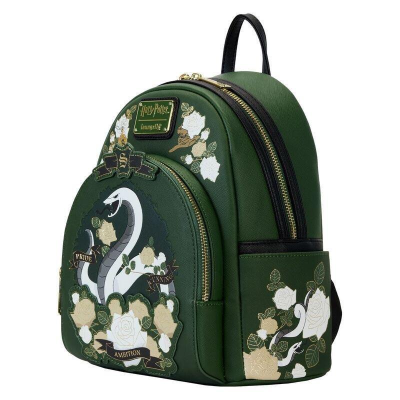 Loungefly Leather Harry Potter Slytherin House Tattoo Mini Backpack, , large image number 3