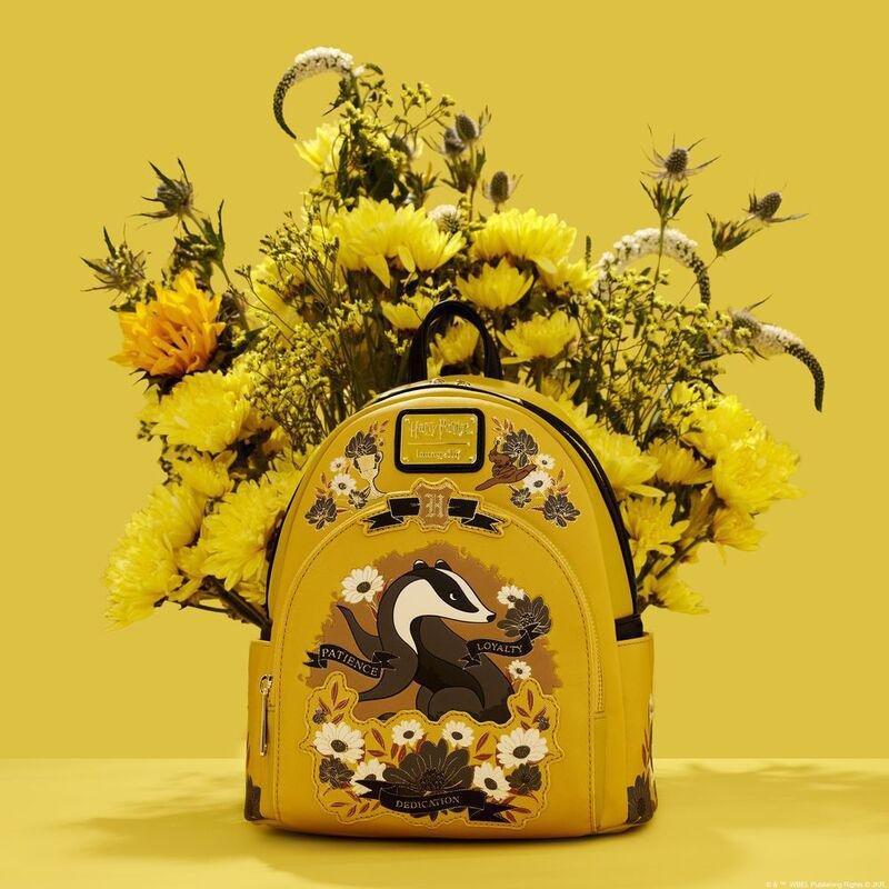 Loungefly Leather Harry Potter Hufflepuff House Tattoo Mini Backpack, , large image number 1
