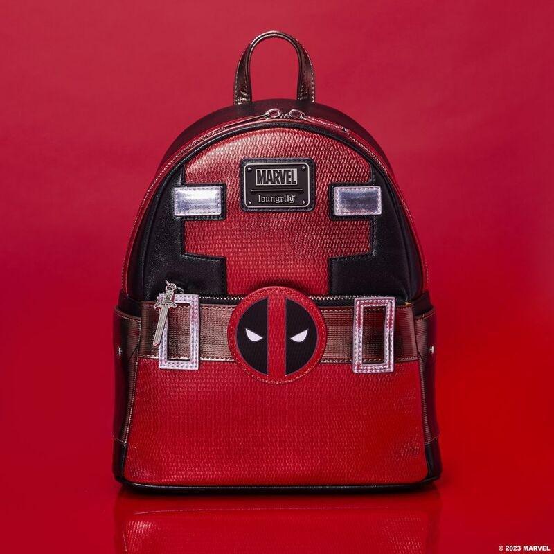 Loungefly Leather Marvel Deadpool Metallic Collection Cosplay Mini Backpack, , large image number 1