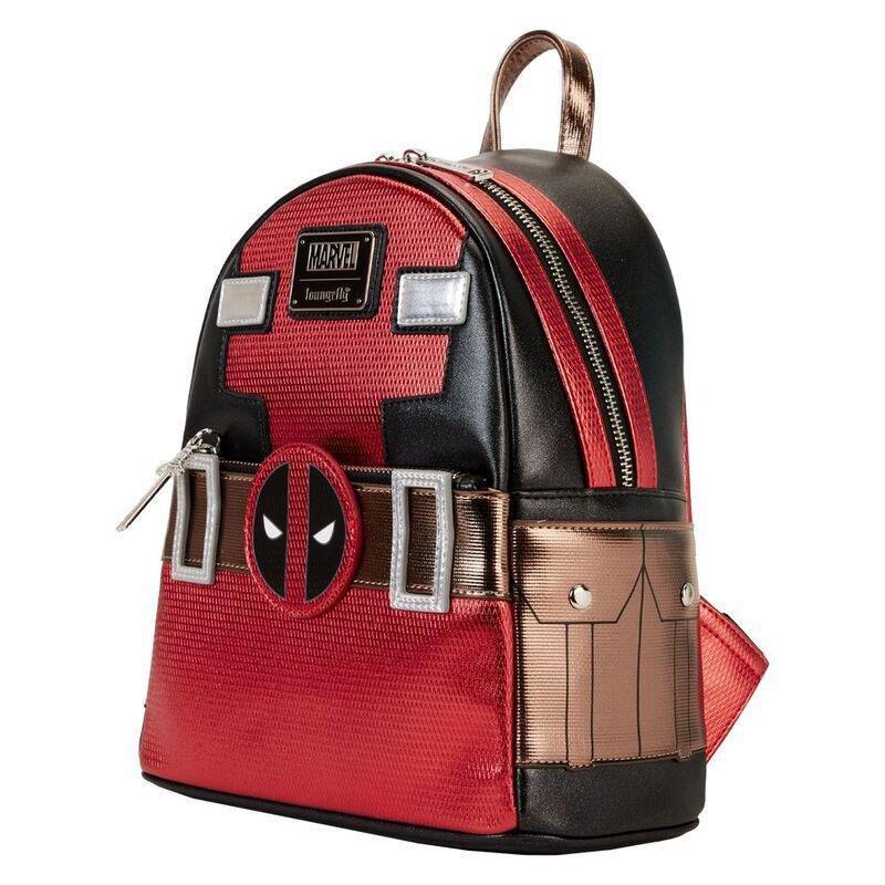 Loungefly Leather Marvel Deadpool Metallic Collection Cosplay Mini Backpack, , large image number 3