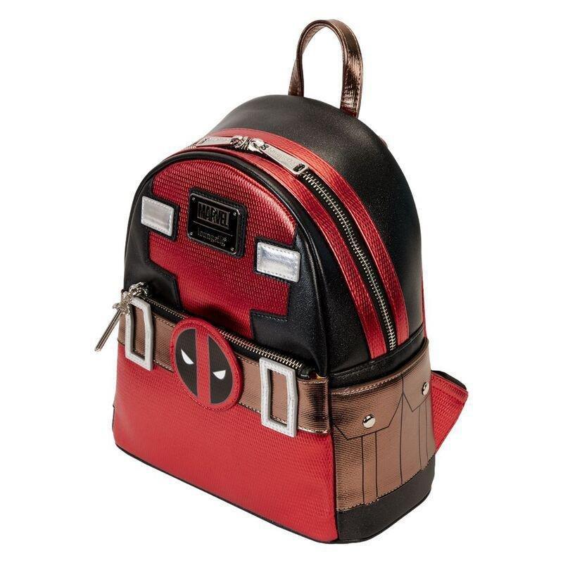 Loungefly Leather Marvel Deadpool Metallic Collection Cosplay Mini Backpack, , large image number 4