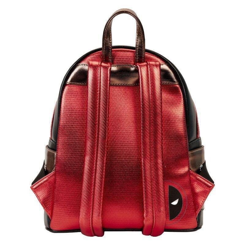 Loungefly Leather Marvel Deadpool Metallic Collection Cosplay Mini Backpack, , large image number 5