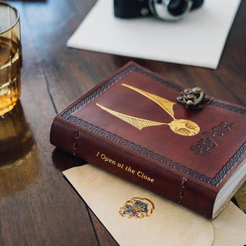 Erik Harry Potter Handmade Leather Notebook (13.5 x 18 cm), , large image number 4