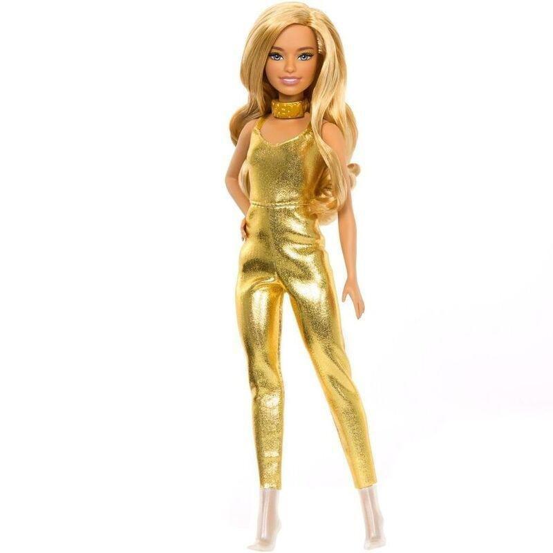 Barbie Petite Golden Dreams Jumpsuit 65th Anniversary Fashionistas Doll, , large image number 0