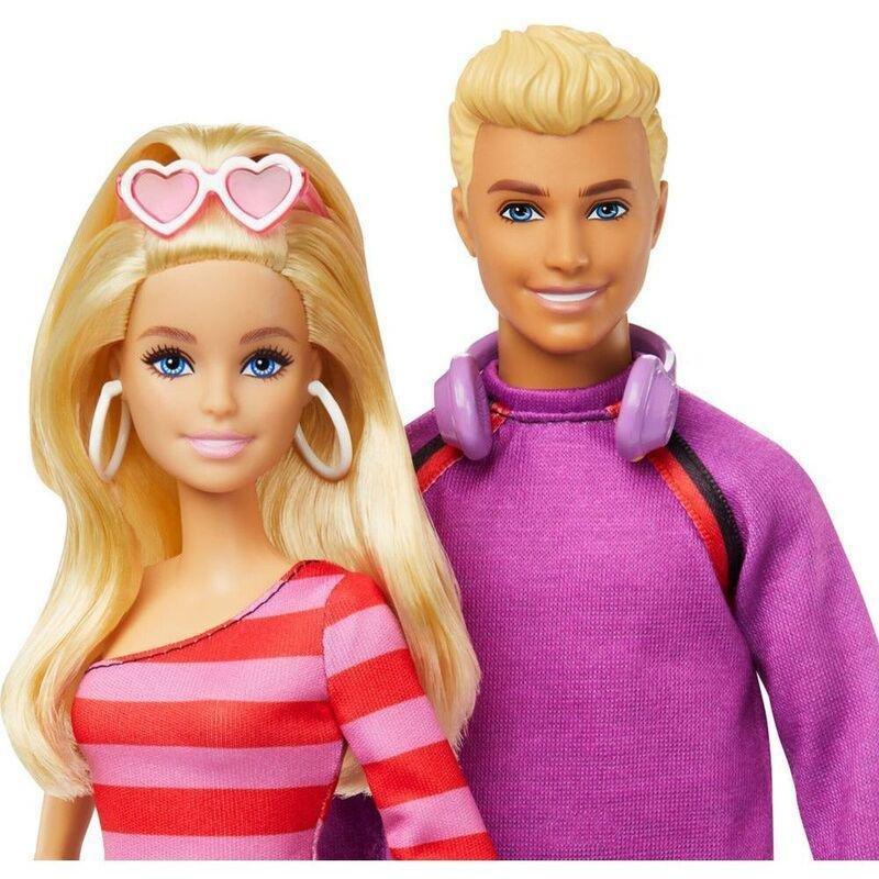 Barbie Fashionistas 65th Anniversary 2 Doll Set Roller-Skating with Ken & 6 Accessories, , large image number 1