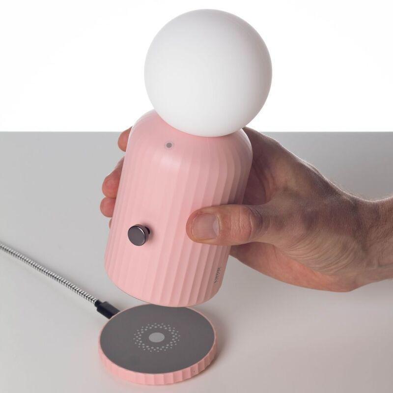 Lund London Wireless Lamp And Charger - Pink, , large image number 2