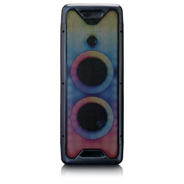 Lenco PA-200BK Bluetooth Party Speaker with Full Front Lighted Animation, , medium