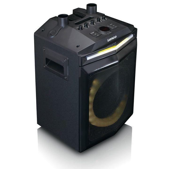 Lenco PA-220BK Bluetooth Party Speaker with 2 Wireless Microphones / Front and Column Lighting, , large image number 1