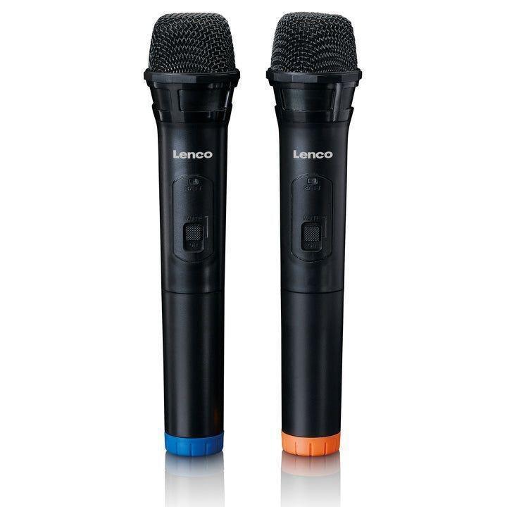 Lenco PA-220BK Bluetooth Party Speaker with 2 Wireless Microphones / Front and Column Lighting, , large image number 5