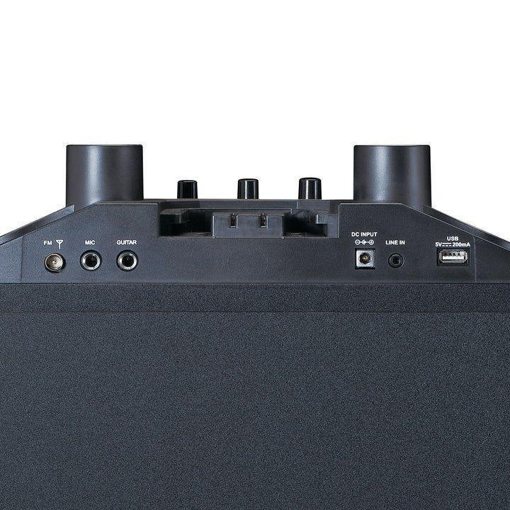 Lenco PA-220BK Bluetooth Party Speaker with 2 Wireless Microphones / Front and Column Lighting, , large image number 6