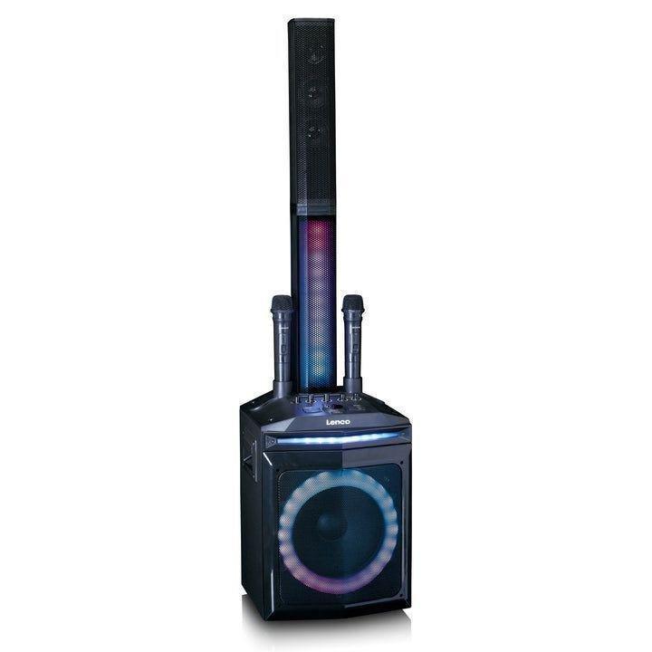 Lenco PA-220BK Bluetooth Party Speaker with 2 Wireless Microphones / Front and Column Lighting, , large image number 9