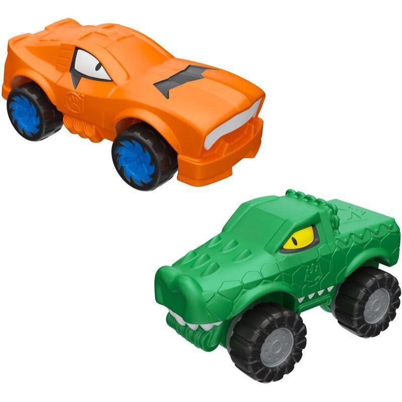 Heroes Of Goo Jit Zu Goo Mobiles Versus Turbo Tygor Vs Rumble Rockjaw Smash (Pack of 2), , large image number 0