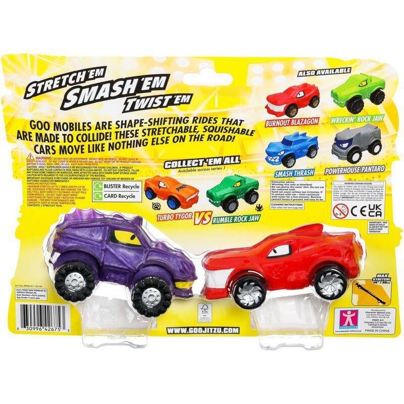 Heroes Of Goo Jit Zu Goo Mobiles Versus Brawlin Blazagon Vs Treadz Shredz Smash Pack (Pack of 2), , large image number 3