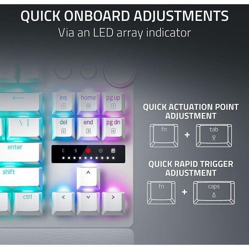 Razer Huntsman V3 Pro Tenkeyless Esports Gaming Keyboard - White, , large image number 2