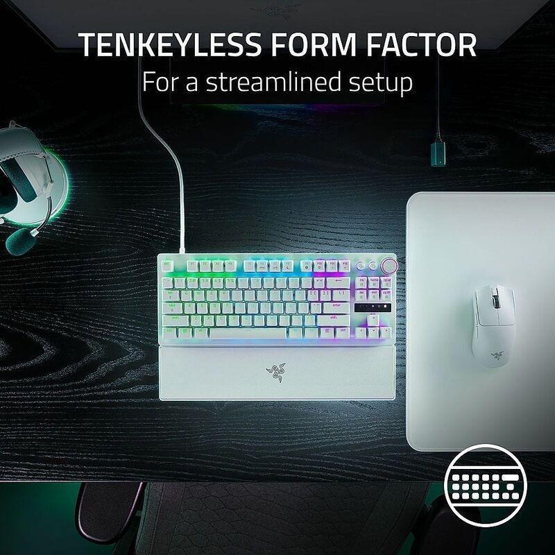 Razer Huntsman V3 Pro Tenkeyless Esports Gaming Keyboard - White, , large image number 4