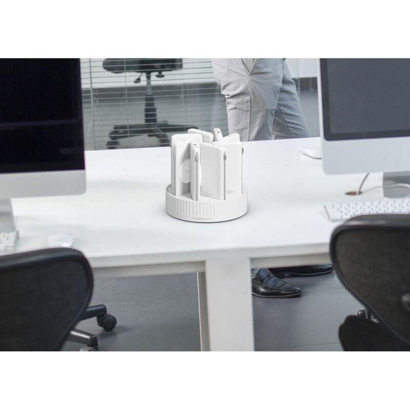 Powerology 8in1 Station 10000mAh PD 120W QC Wireless Power Bank - White, , large image number 1