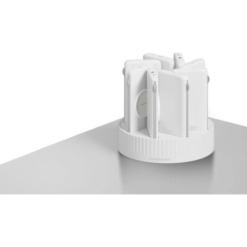 Powerology 8in1 Station 10000mAh PD 120W QC Wireless Power Bank - White, , large image number 2