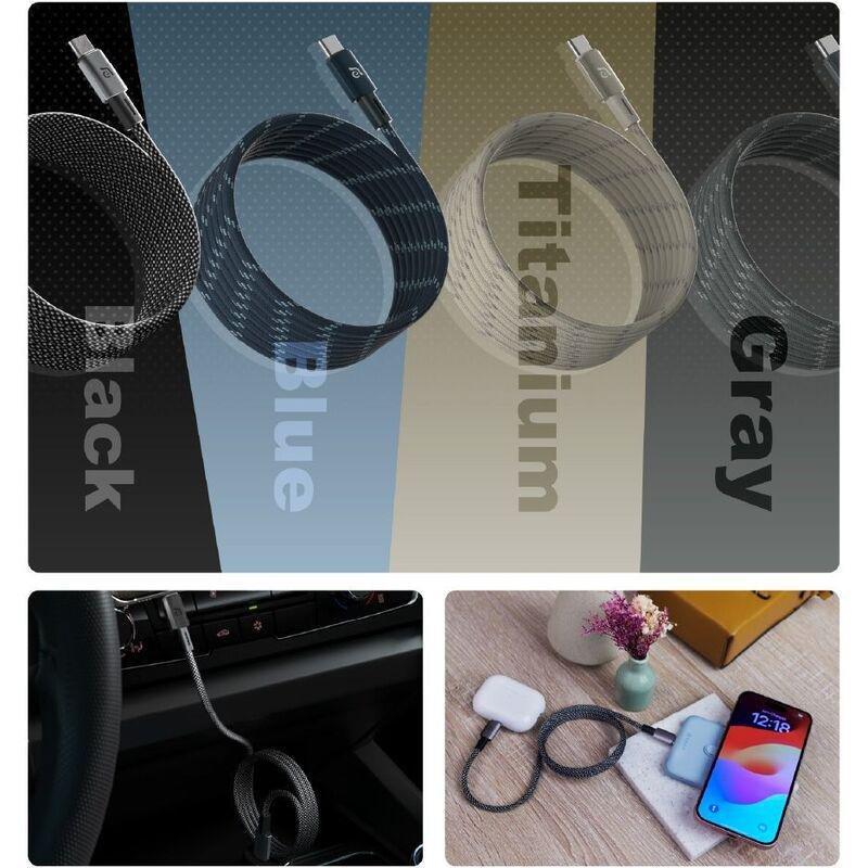 ADAM elements CASA MS200 USB-C to USB-C 60W Magnetic Charging Cable 2m - Titanium, , large image number 4