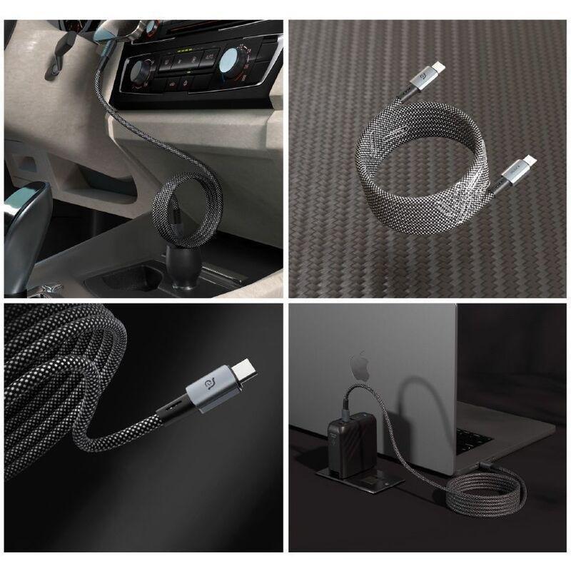 ADAM elements CASA MP100 USB-C to USB-C 240W Magnetic Charging Cable 1m - Titanium, , large image number 2