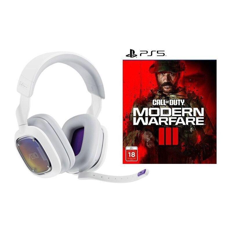 Astro A30 Wireless Headset For PS5 - White/Purple + Call Of Duty Modern Warfare III - PS5 (Bundle), , large image number 0