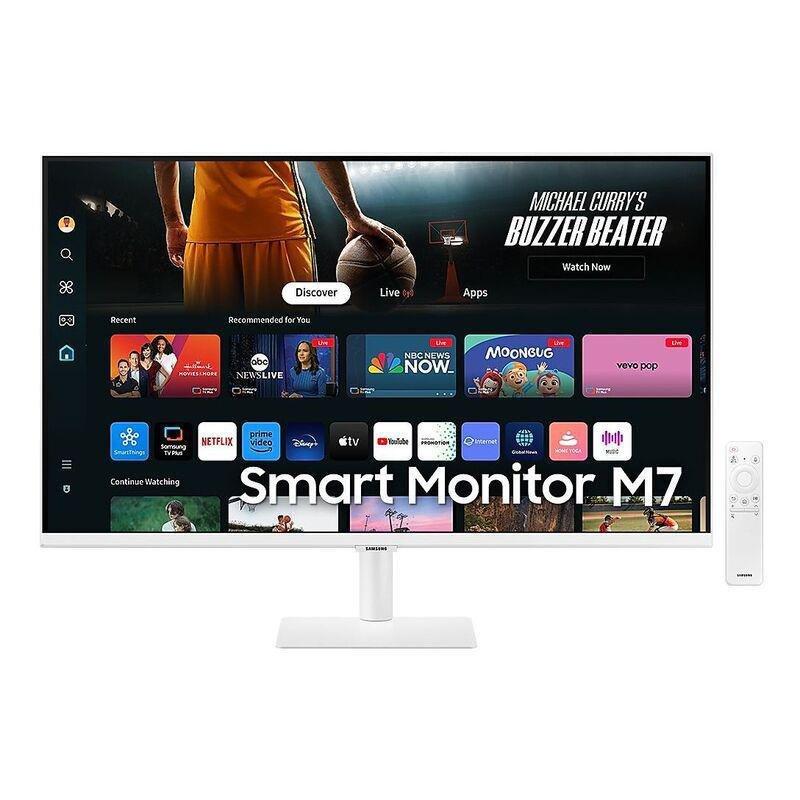 Samsung 32-inch Smart Monitor M7 M70D UHD - White, , large image number 0