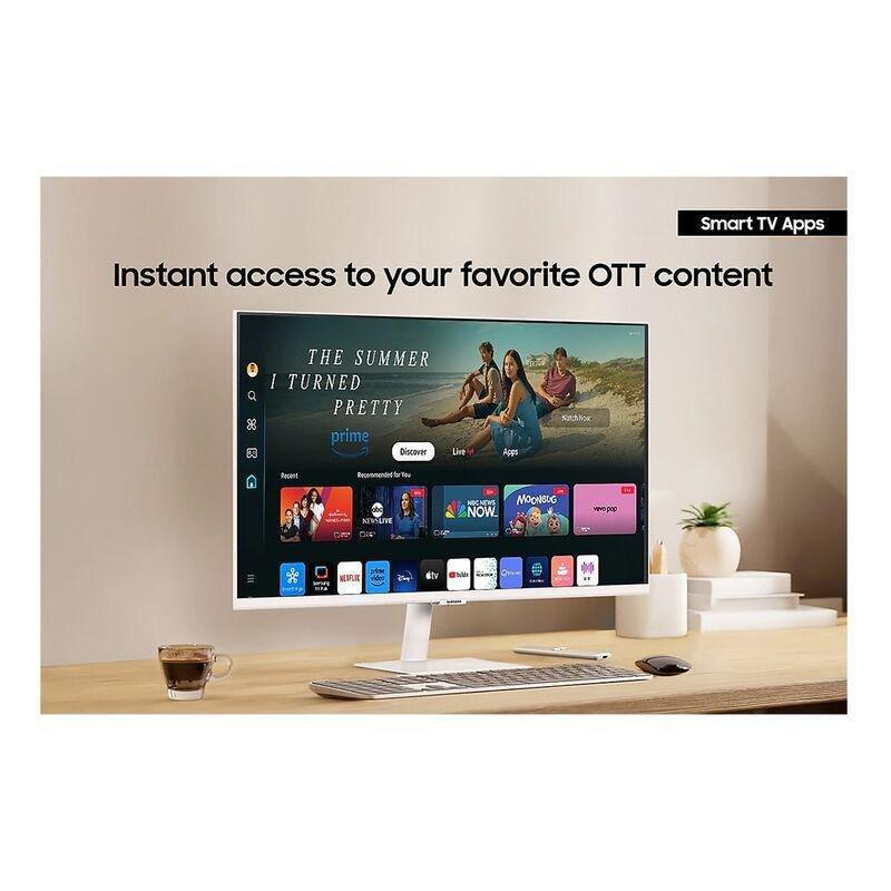 Samsung 32-inch Smart Monitor M7 M70D UHD - White, , large image number 5