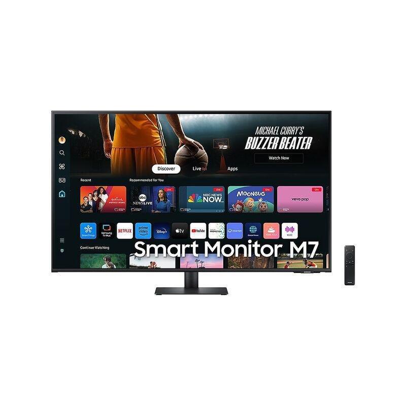 Samsung 43-inch Smart Black UHD Monitor M7 M70D USB-C - Black, , large image number 0