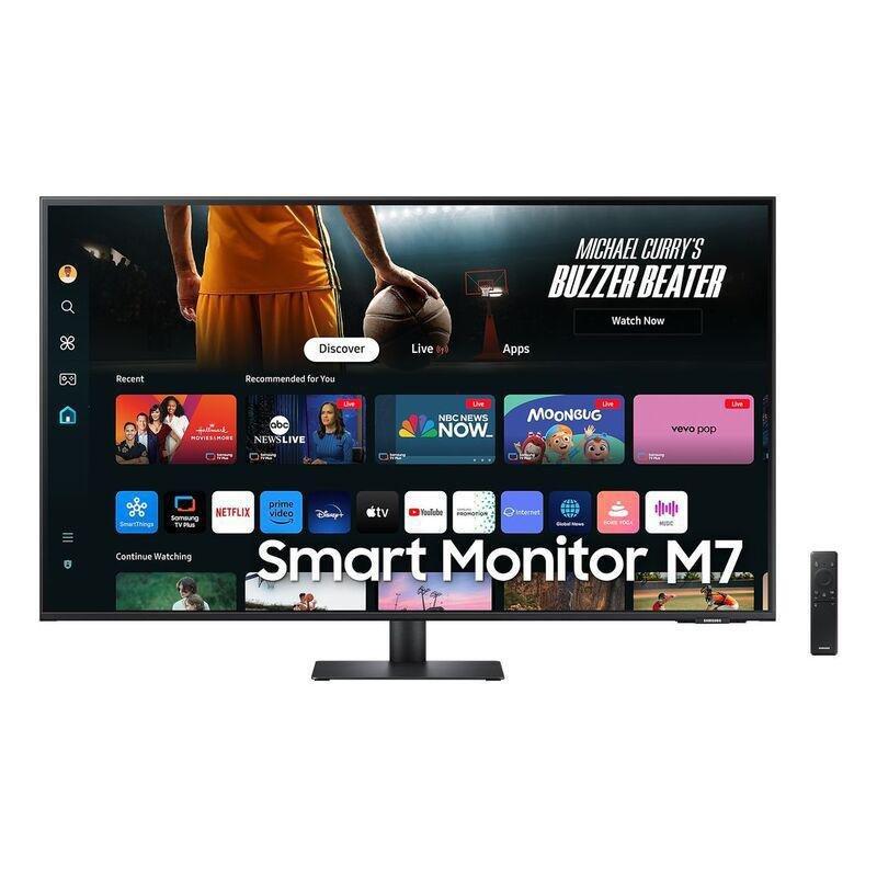 Samsung 43-inch Smart Black UHD Monitor M7 M70D USB-C - Black, , large image number 5