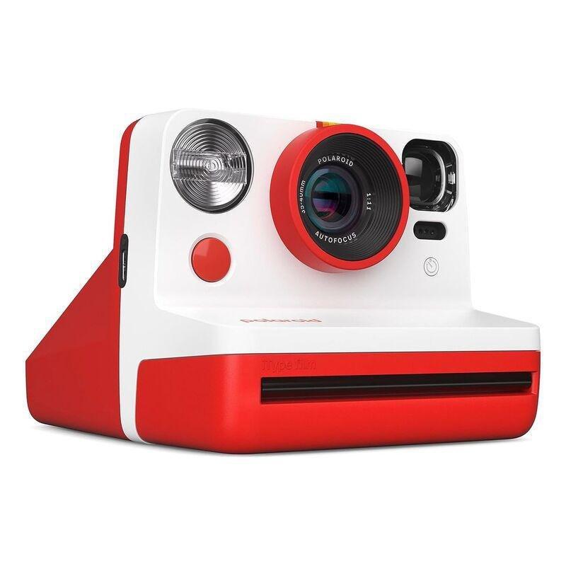 Polaroid Now 2 Instant Camera - Red + COLOR FILM DOUBLE Pack ROUND FRAME + Free Multi Color Starp (Bundle), , large image number 1