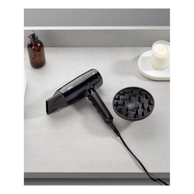 Braun Hairdryer HD2.2 Hair Dryer 2200W BRHD225SDE - Ion Black, , large image number 1