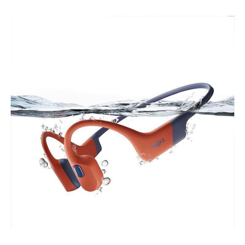 Shokz Openswim Pro Bone-Conduction Open-Ear Sport Headphones - Red, , medium