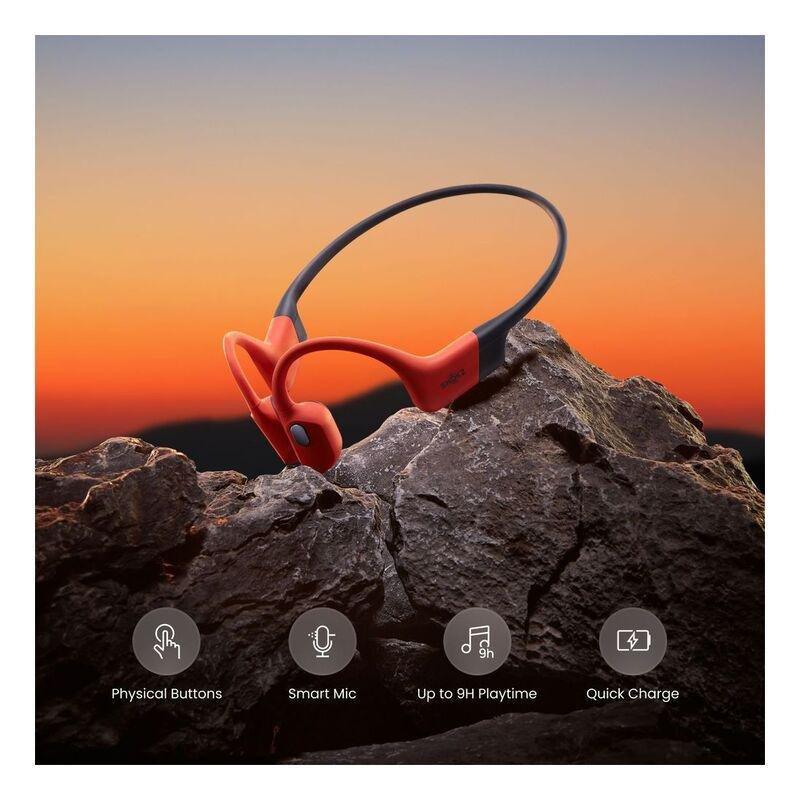 Shokz Openswim Pro Bone-Conduction Open-Ear Sport Headphones - Red, , large image number 2