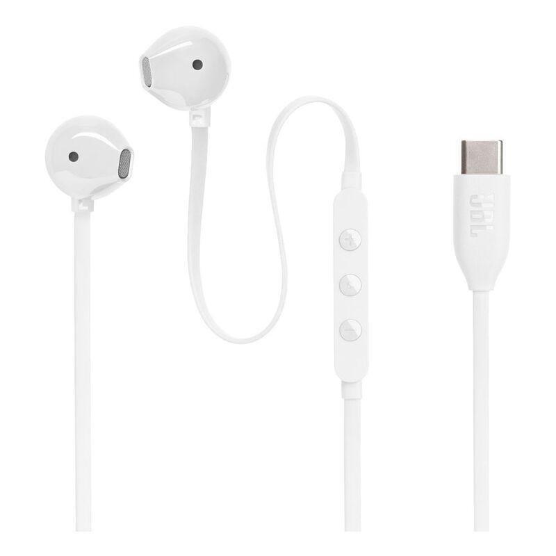 JBL Tune 305C Wired In-Ear Headphones - White, , large image number 0