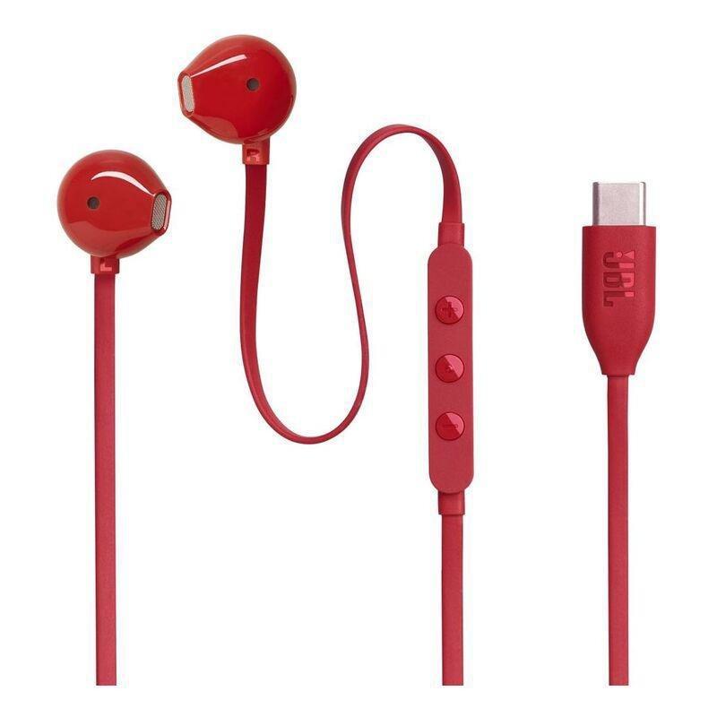 JBL Tune 305C Wired In-Ear Headphones - Red, , medium