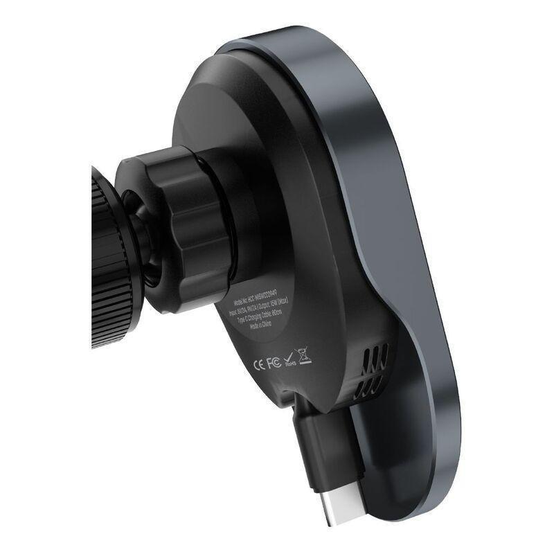 Hyphen MAGT WC15 MagSafe Wireless Car Charger 15W With Built In Type C Cable - Black, , large image number 1